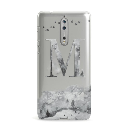 Personalised Mystical Monogram Clear Nokia Case