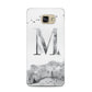 Personalised Mystical Monogram Clear Samsung Galaxy A5 2016 Case on gold phone