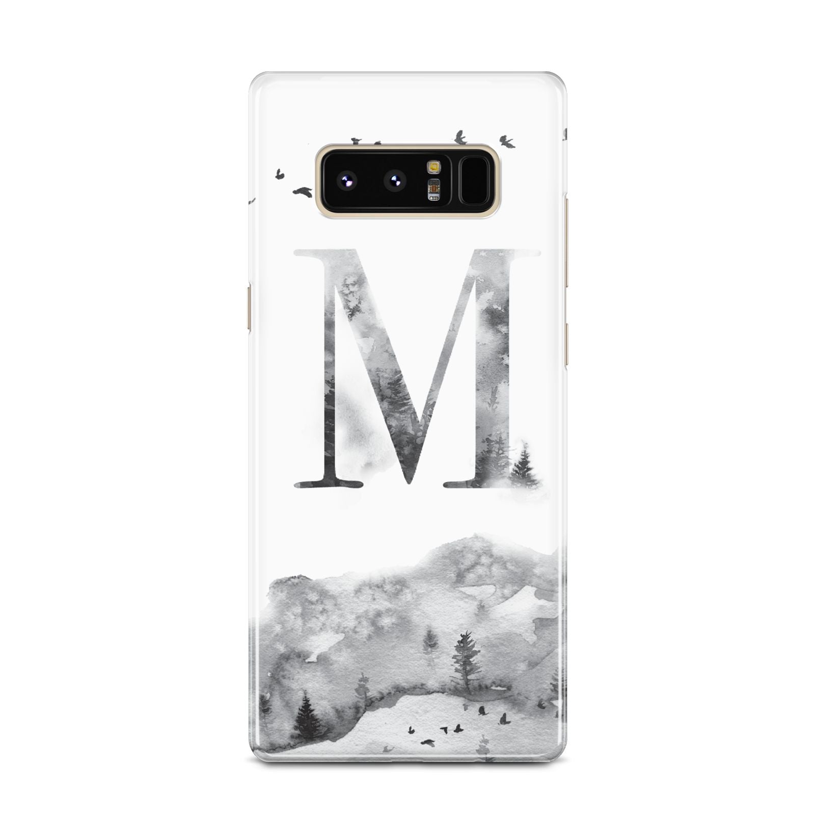 Personalised Mystical Monogram Clear Samsung Galaxy Note 8 Case