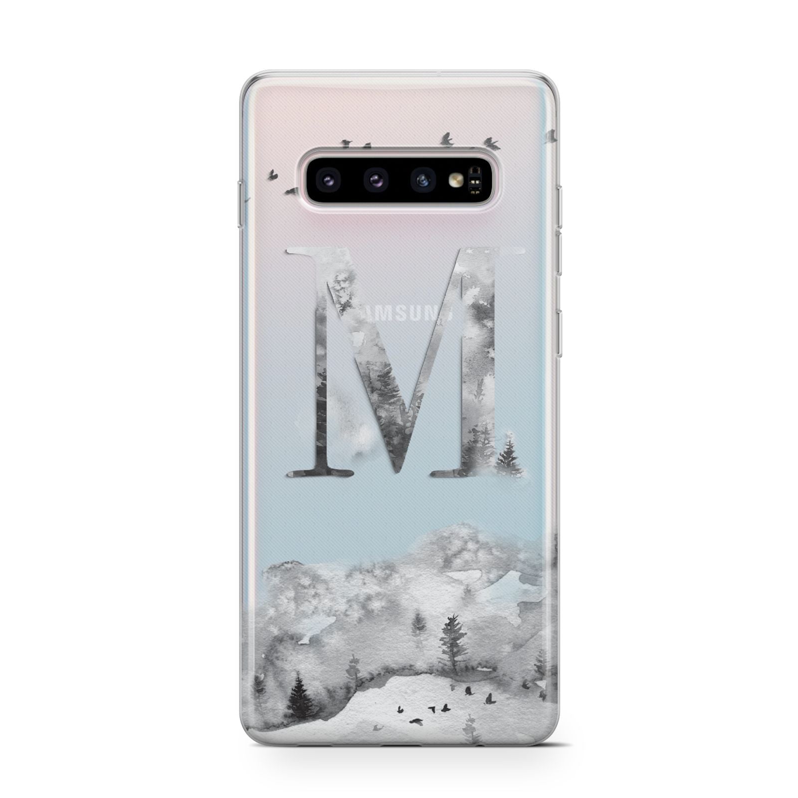 Personalised Mystical Monogram Clear Samsung Galaxy S10 Case