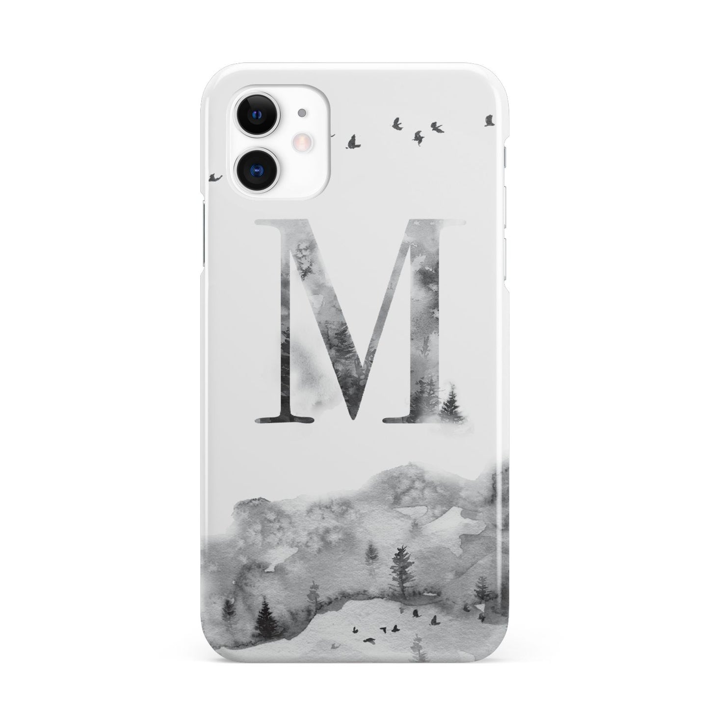 Personalised Mystical Monogram Clear iPhone 11 3D Snap Case