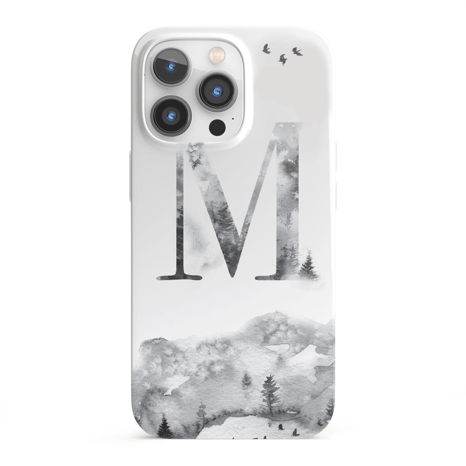 Personalised Mystical Monogram Clear iPhone 13 Pro Full Wrap 3D Snap Case