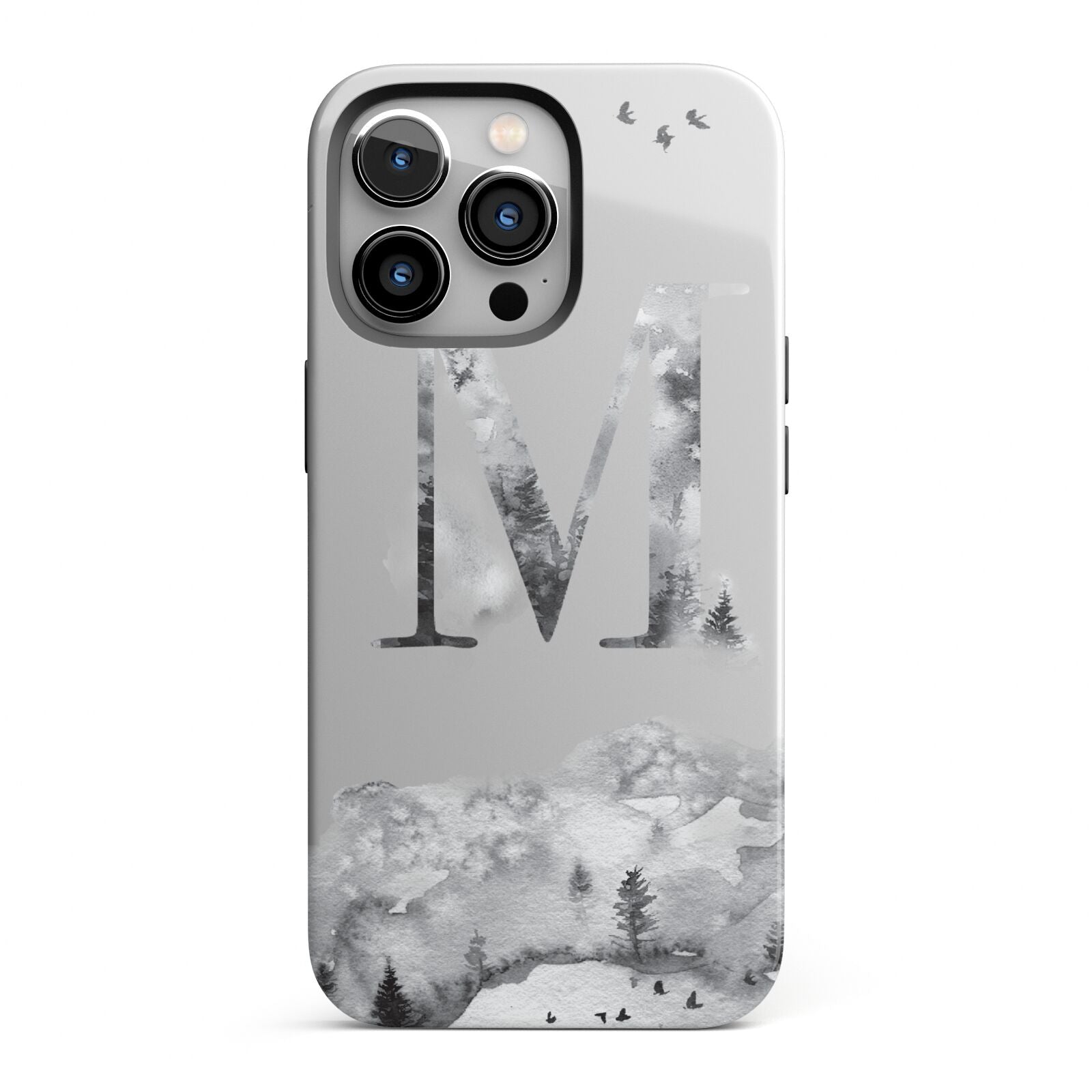 Personalised Mystical Monogram Clear iPhone 13 Pro Full Wrap 3D Tough Case