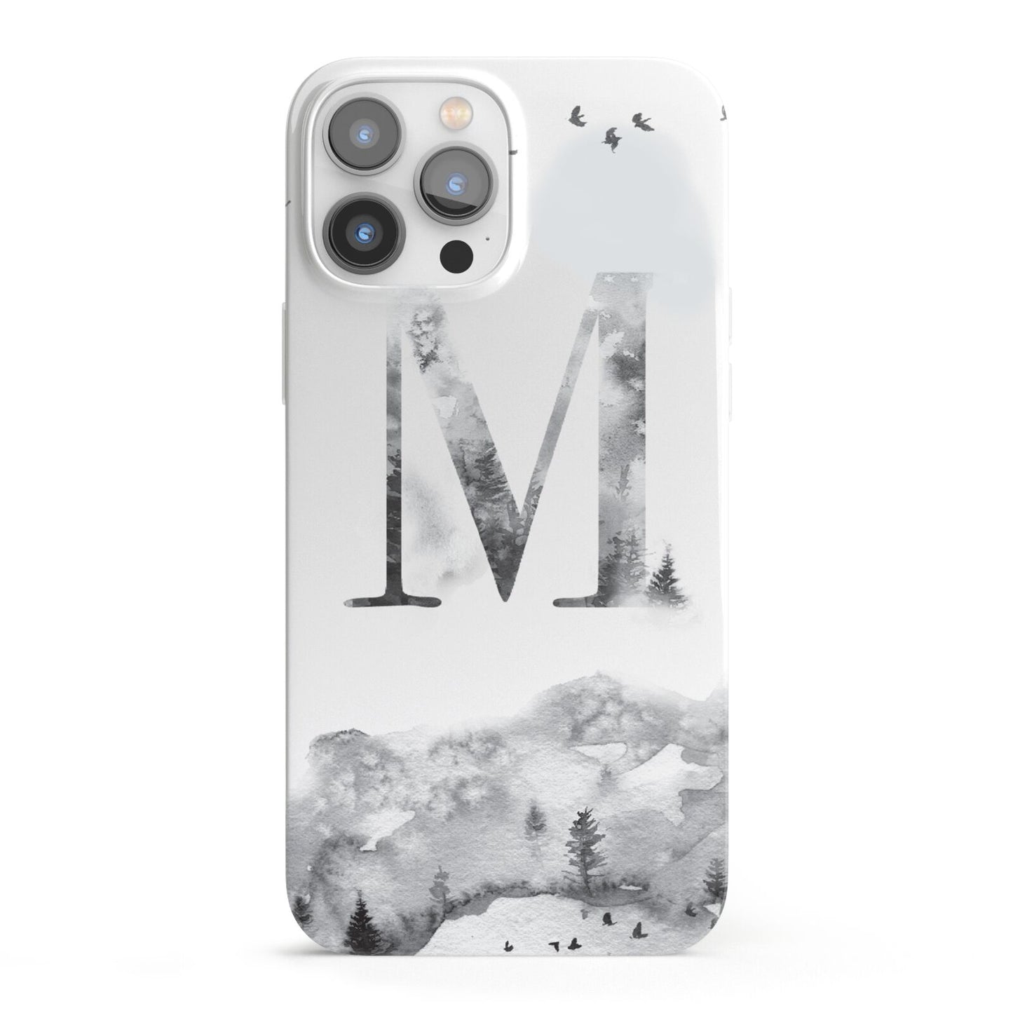 Personalised Mystical Monogram Clear iPhone 13 Pro Max Full Wrap 3D Snap Case