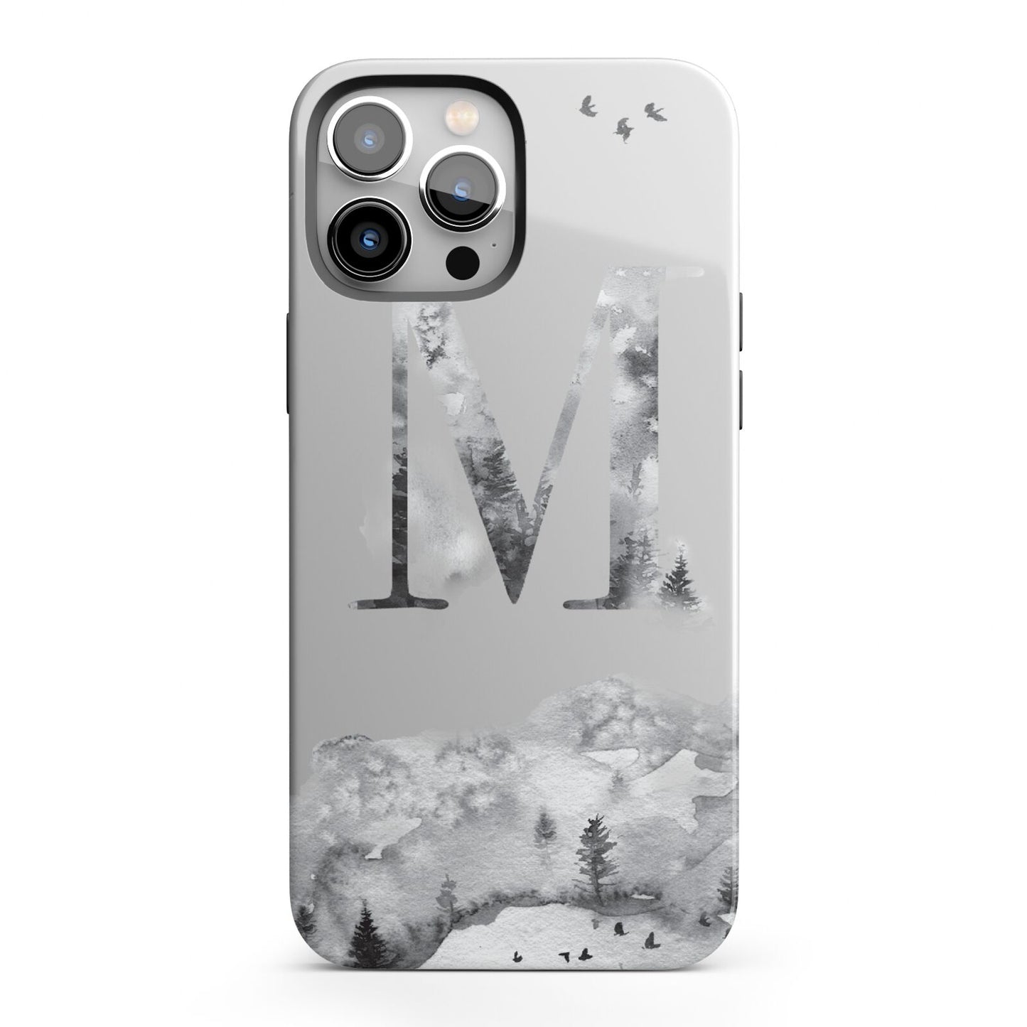 Personalised Mystical Monogram Clear iPhone 13 Pro Max Full Wrap 3D Tough Case