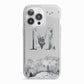 Personalised Mystical Monogram Clear iPhone 13 Pro TPU Impact Case with White Edges
