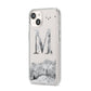 Personalised Mystical Monogram Clear iPhone 14 Clear Tough Case Starlight Angled Image