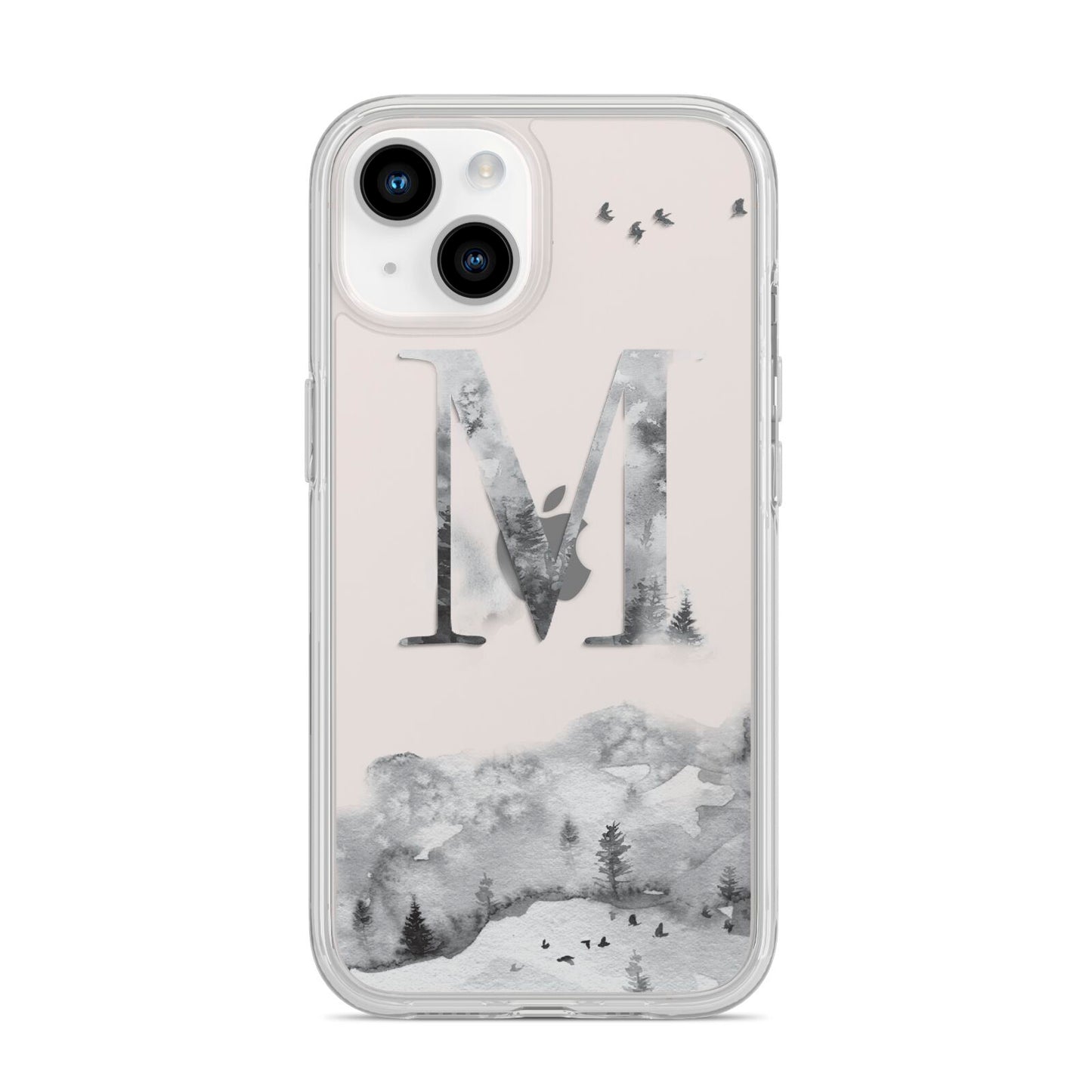 Personalised Mystical Monogram Clear iPhone 14 Clear Tough Case Starlight