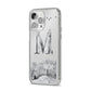 Personalised Mystical Monogram Clear iPhone 14 Pro Max Clear Tough Case Silver Angled Image