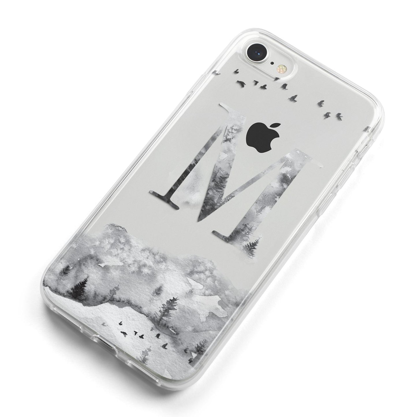 Personalised Mystical Monogram Clear iPhone 8 Bumper Case on Silver iPhone Alternative Image
