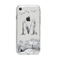 Personalised Mystical Monogram Clear iPhone 8 Bumper Case on Silver iPhone