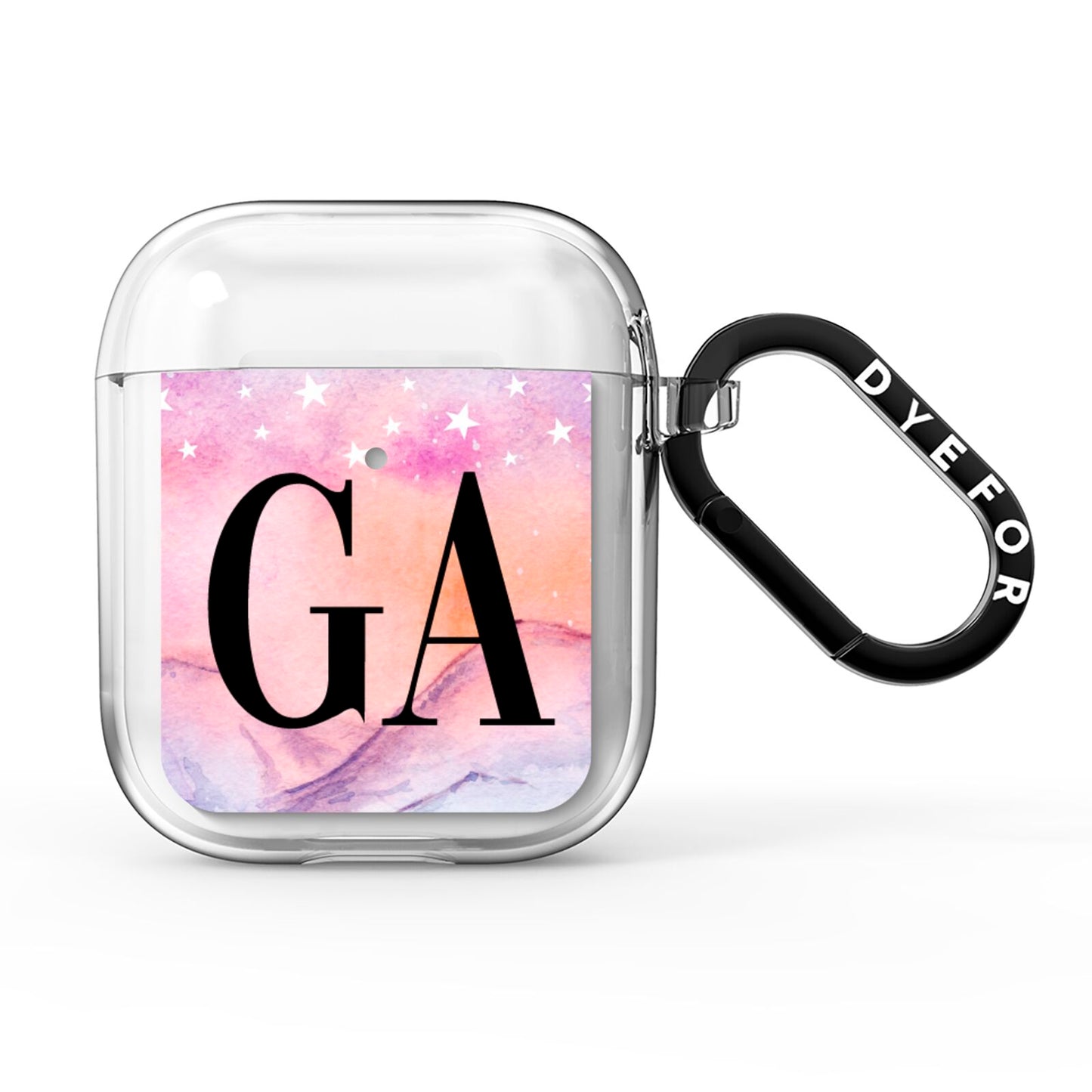 Personalised Mystical Sky AirPods Clear Case
