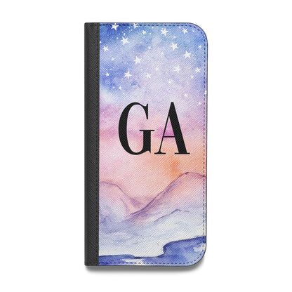 Personalised Mystical Sky Vegan Leather Flip Samsung Case