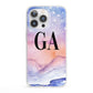 Personalised Mystical Sky iPhone 13 Pro Clear Bumper Case