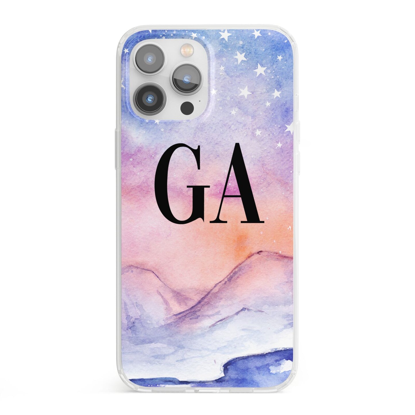 Personalised Mystical Sky iPhone 13 Pro Max Clear Bumper Case