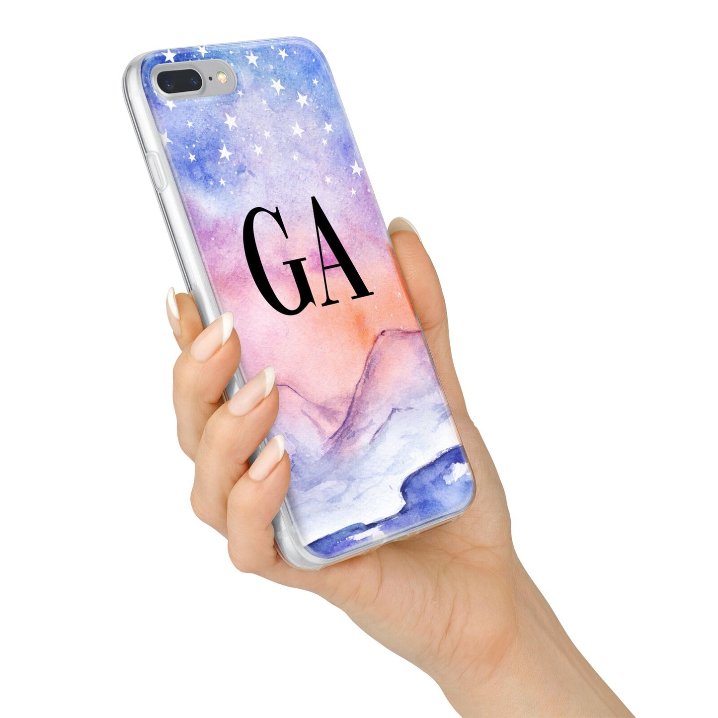 Personalised Mystical Sky iPhone 7 Plus Bumper Case on Silver iPhone Alternative Image