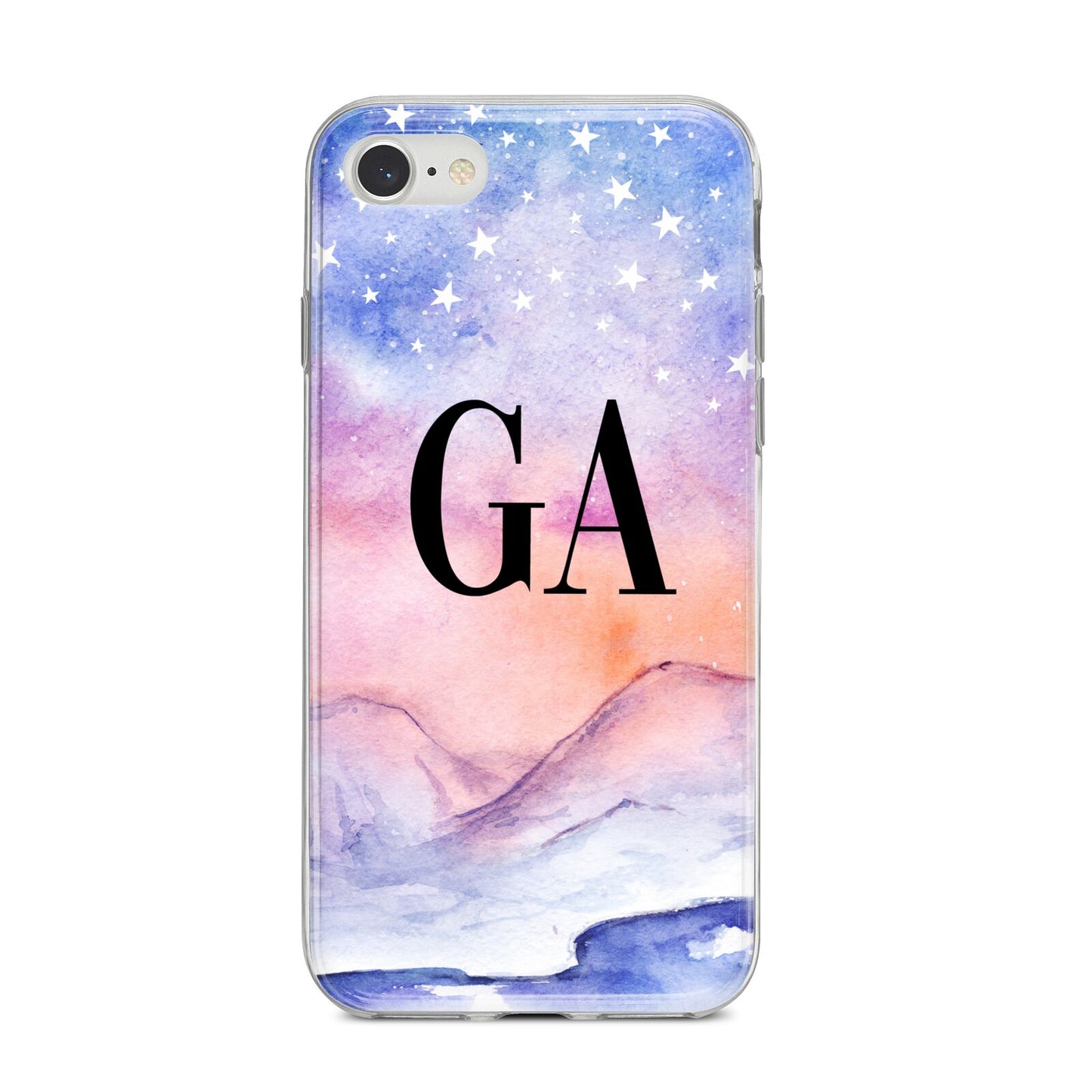 Personalised Mystical Sky iPhone 8 Bumper Case on Silver iPhone