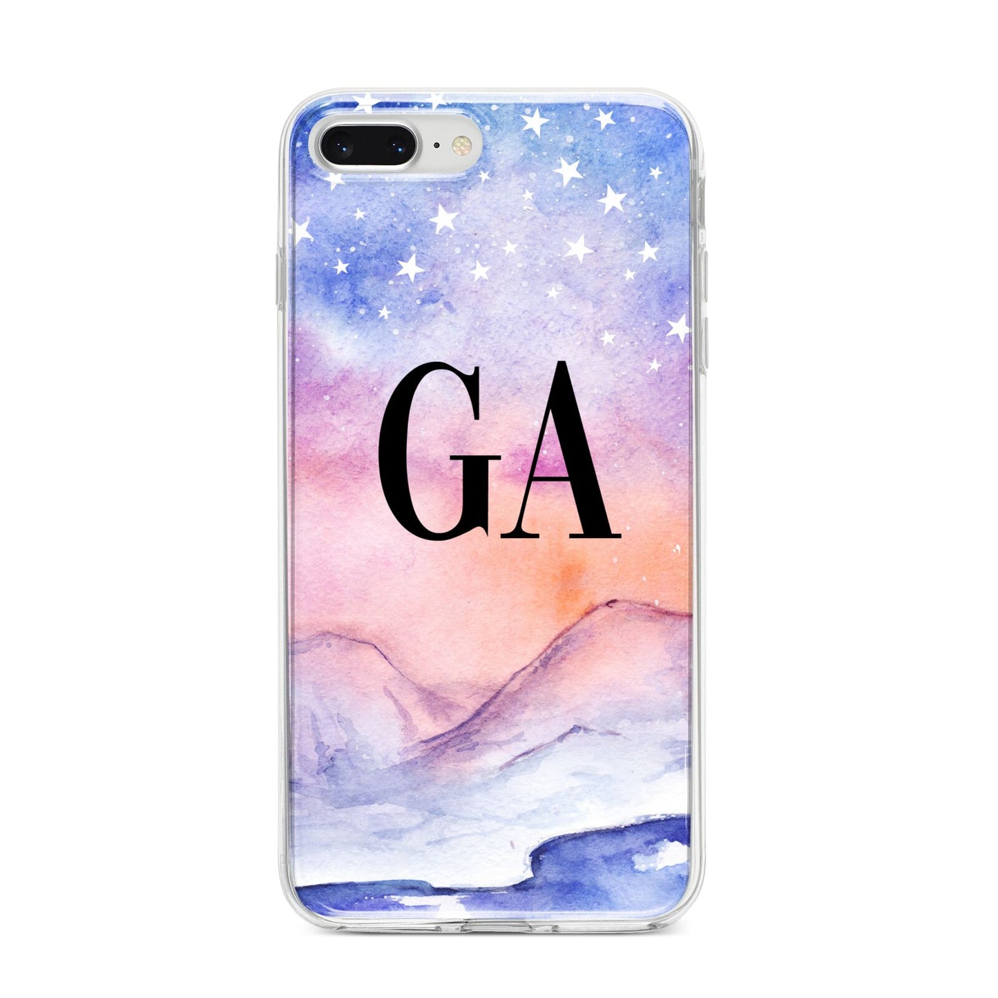 Personalised Mystical Sky iPhone 8 Plus Bumper Case on Silver iPhone