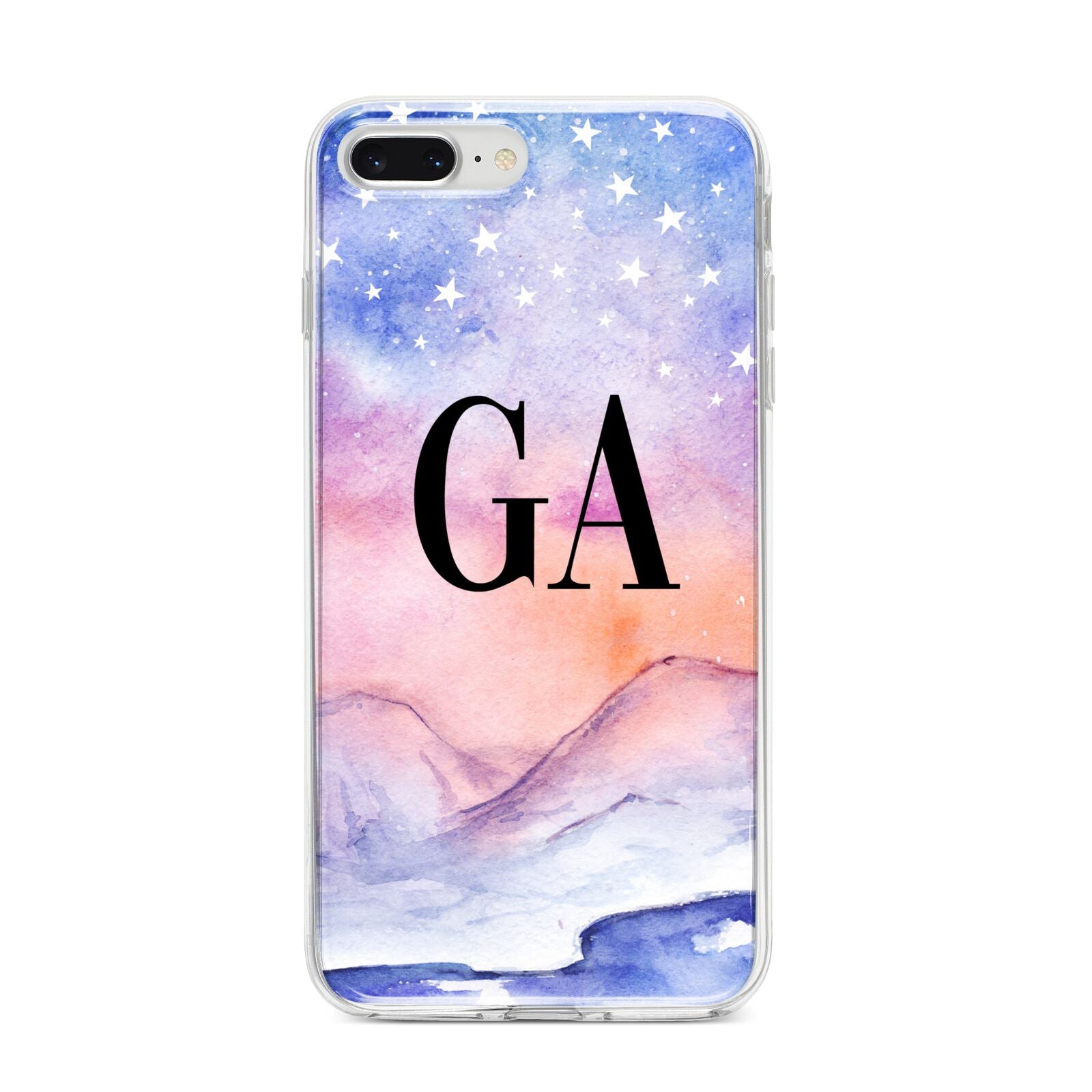 Personalised Mystical Sky iPhone 8 Plus Bumper Case on Silver iPhone