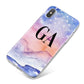 Personalised Mystical Sky iPhone X Bumper Case on Silver iPhone