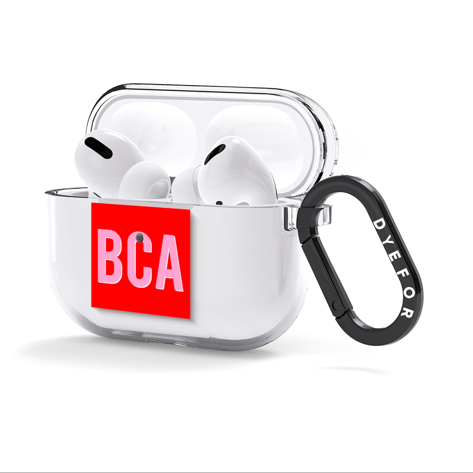 Personalised Name AirPods Clear Case 3rd Gen Side Image