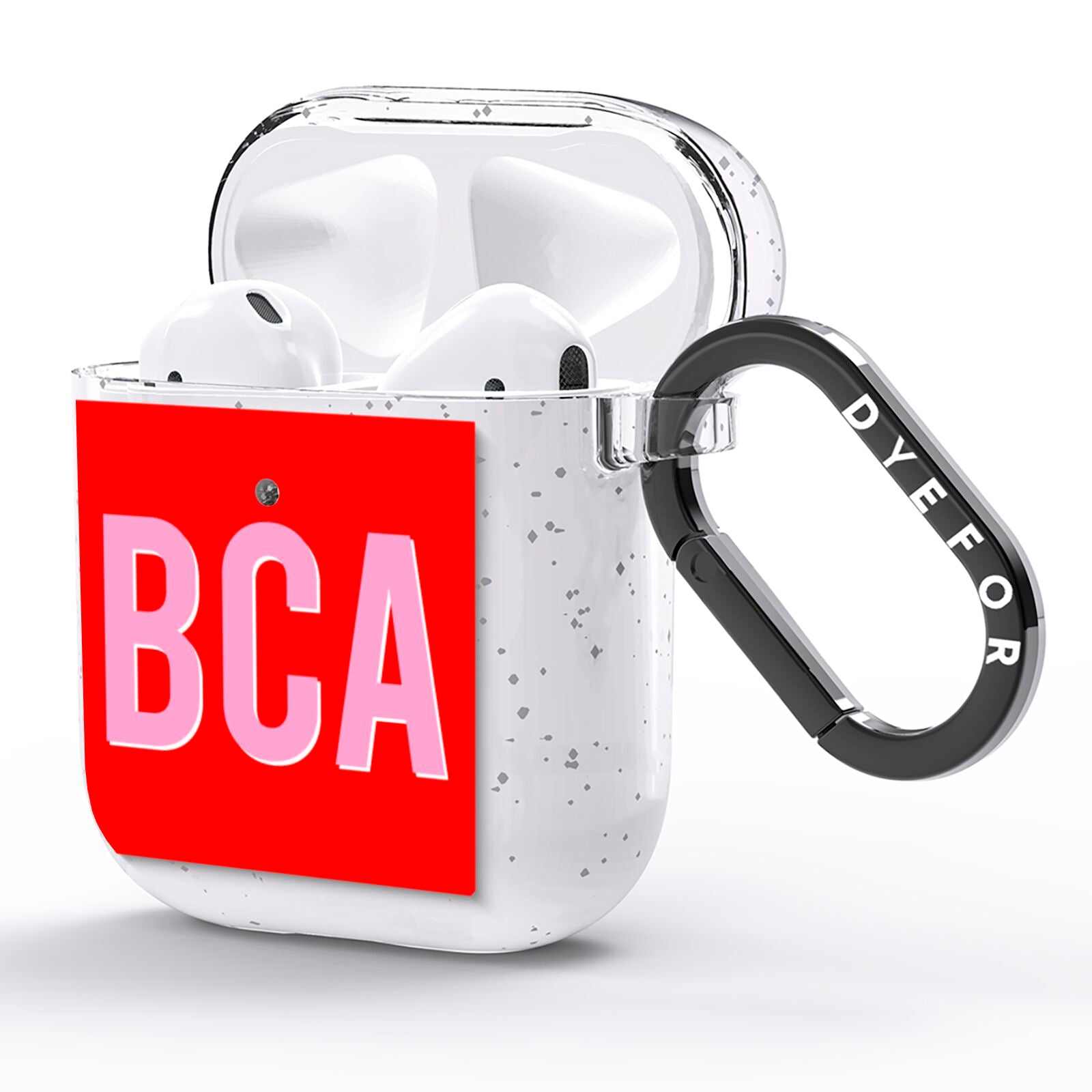 Personalised Name AirPods Glitter Case Side Image