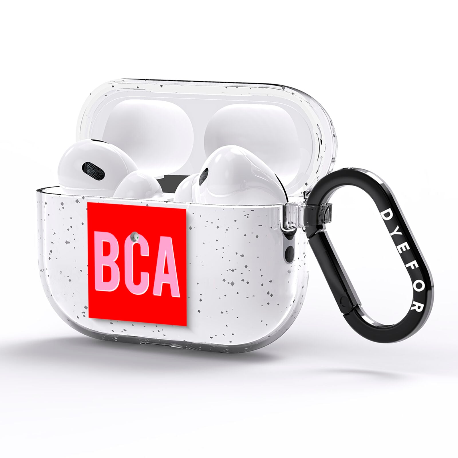 Personalised Name AirPods Pro Glitter Case Side Image