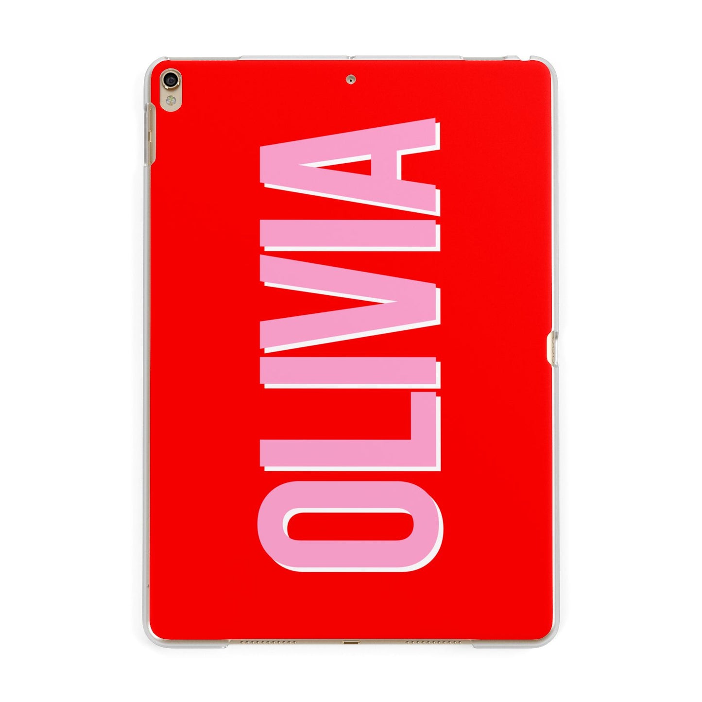 Personalised Name Apple iPad Gold Case
