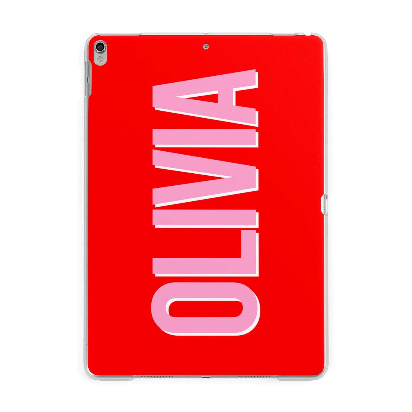 Personalised Name Apple iPad Silver Case