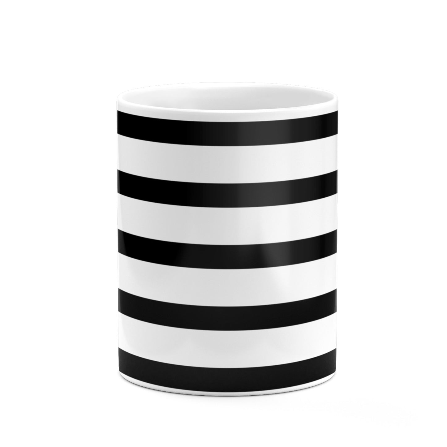 Personalised Name Black White 10oz Mug Alternative Image 7