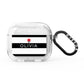Personalised Name Black White AirPods Glitter Case 3rd Gen