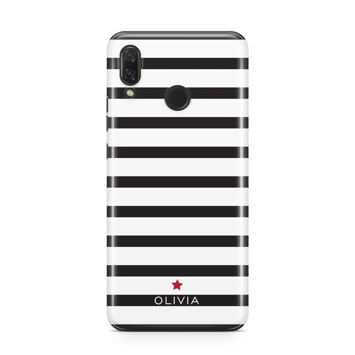 Personalised Name Black White Huawei Nova 3 Phone Case
