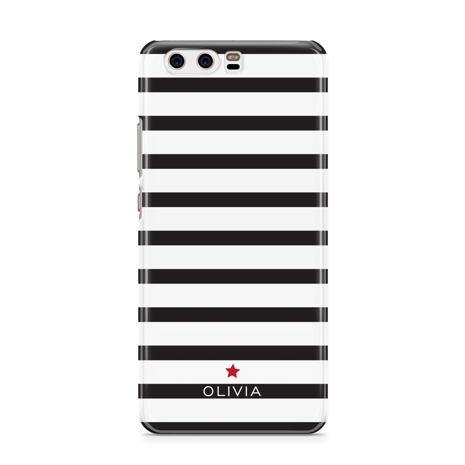 Personalised Name Black White Huawei P10 Phone Case