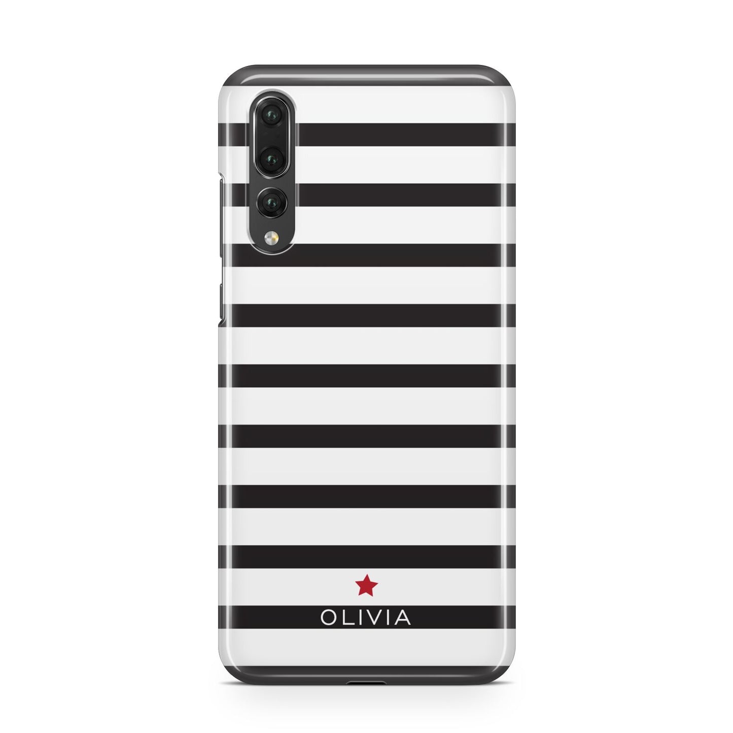 Personalised Name Black White Huawei P20 Pro Phone Case