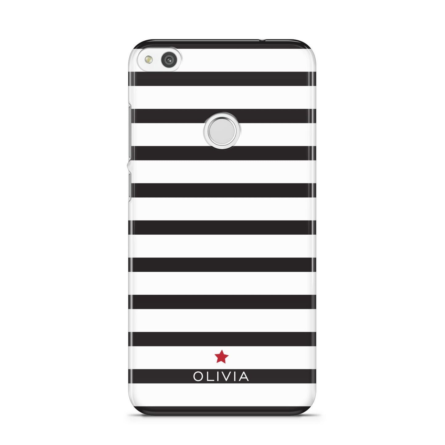 Personalised Name Black White Huawei P8 Lite Case