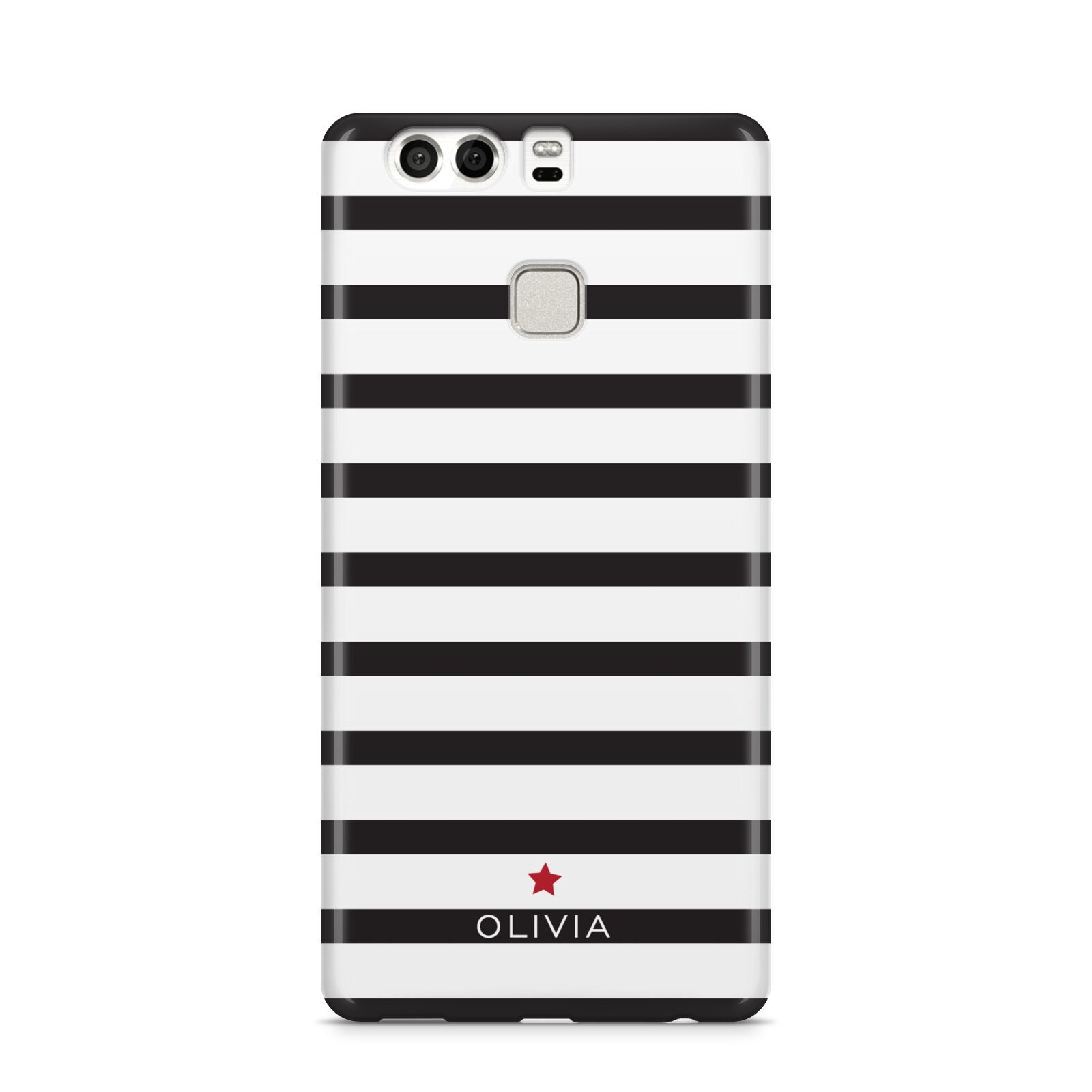 Personalised Name Black White Huawei P9 Case