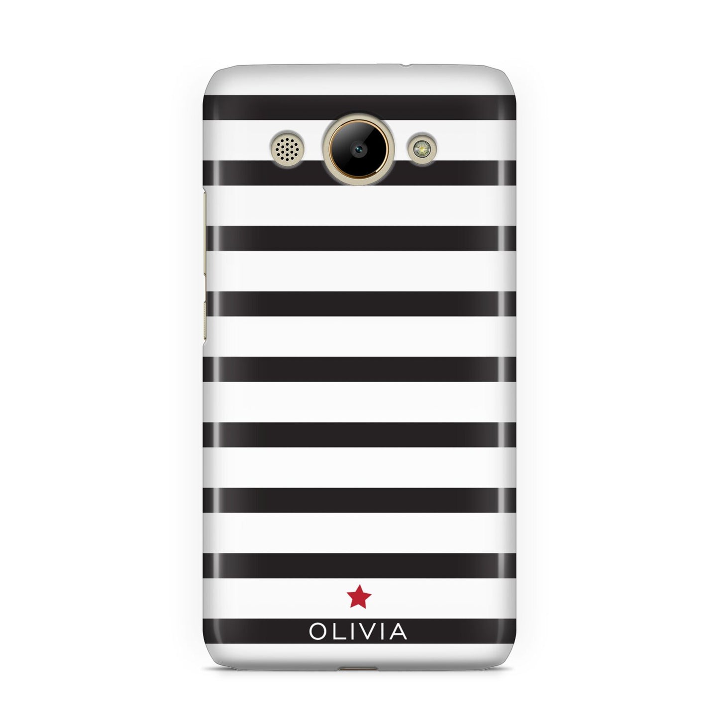 Personalised Name Black White Huawei Y3 2017