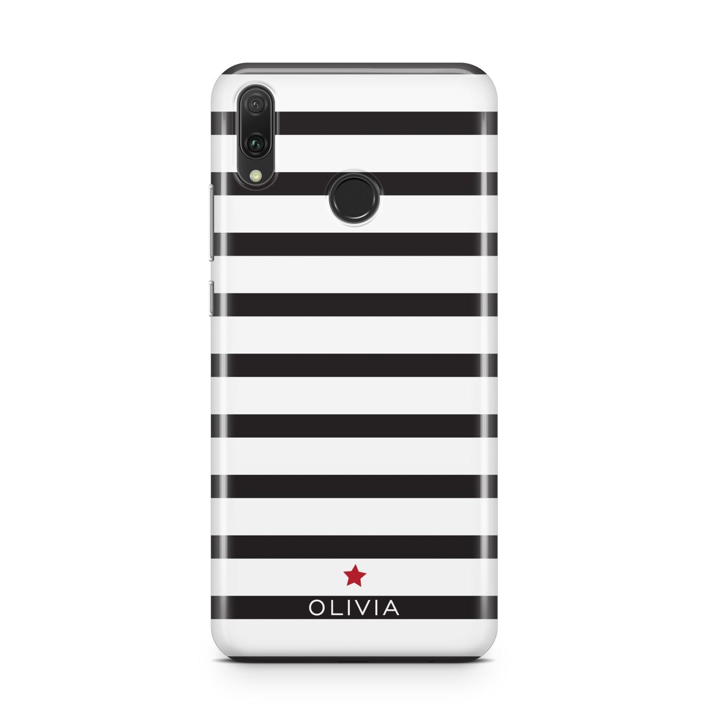 Personalised Name Black White Huawei Y9 2019