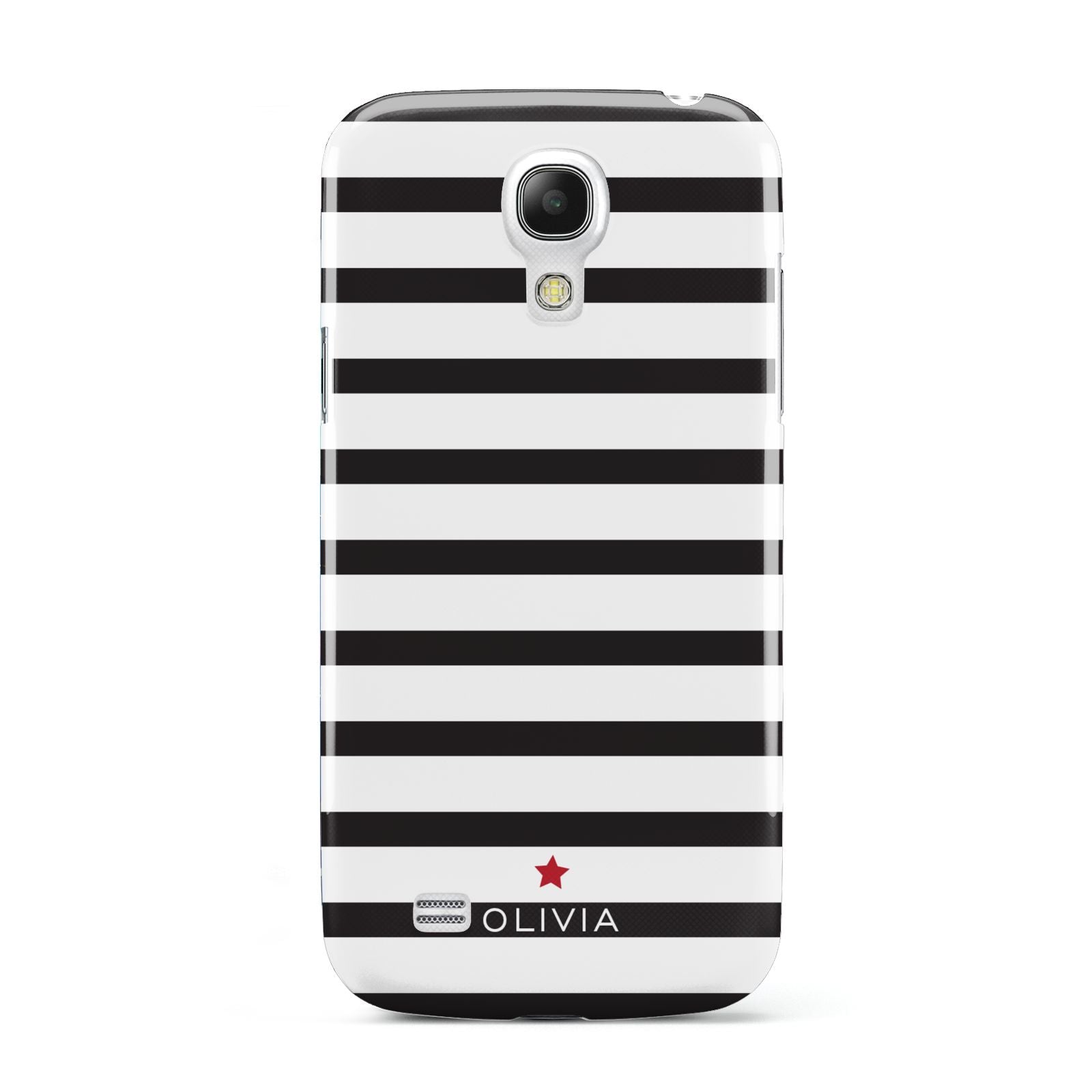Personalised Name Black White Samsung Galaxy S4 Mini Case