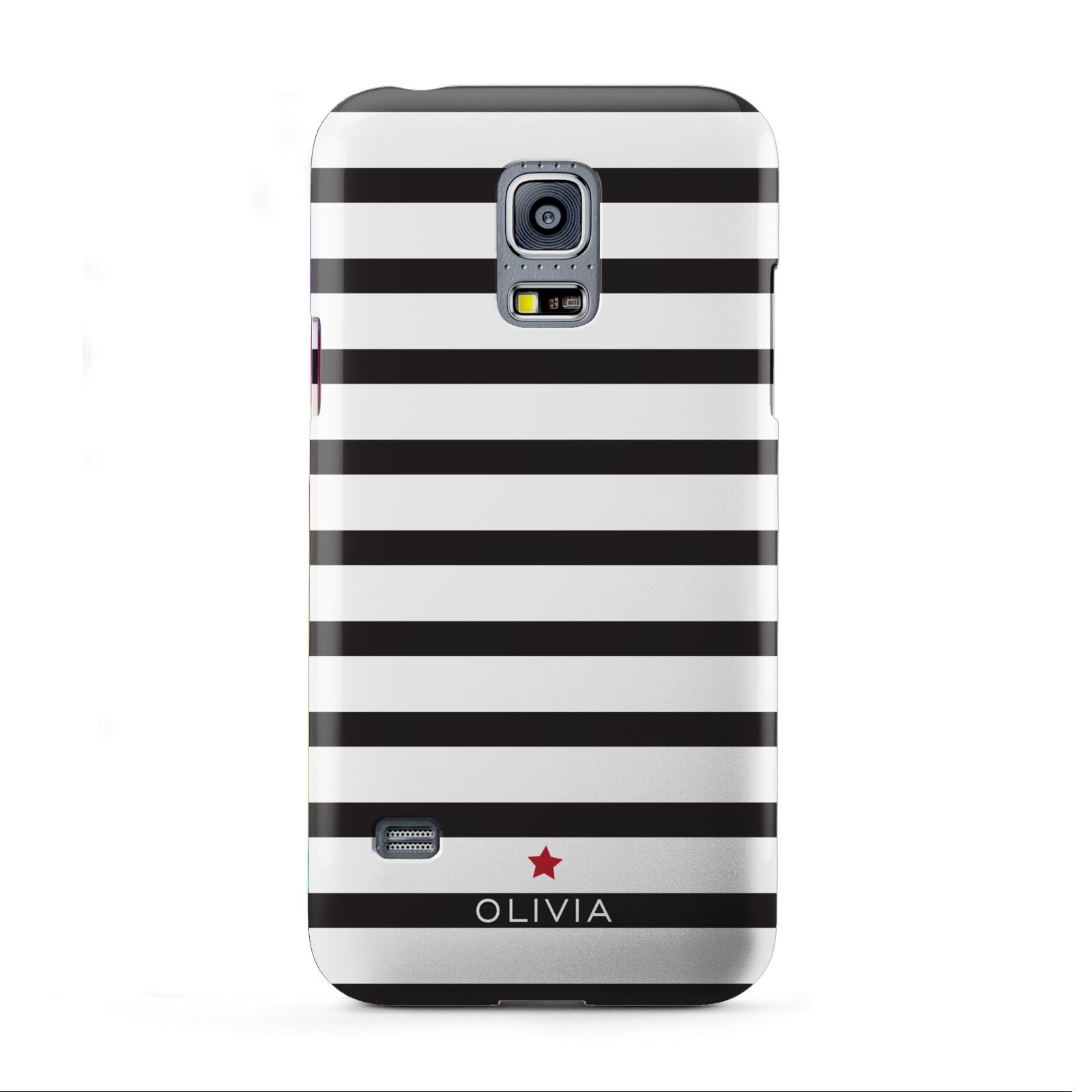 Personalised Name Black White Samsung Galaxy S5 Mini Case