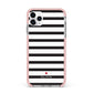 Personalised Name Black White iPhone 11 Pro Max Impact Pink Edge Case