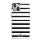Personalised Name Black White iPhone 13 Full Wrap 3D Tough Case