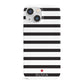Personalised Name Black White iPhone 13 Mini Full Wrap 3D Snap Case
