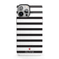 Personalised Name Black White iPhone 13 Pro Max Full Wrap 3D Tough Case