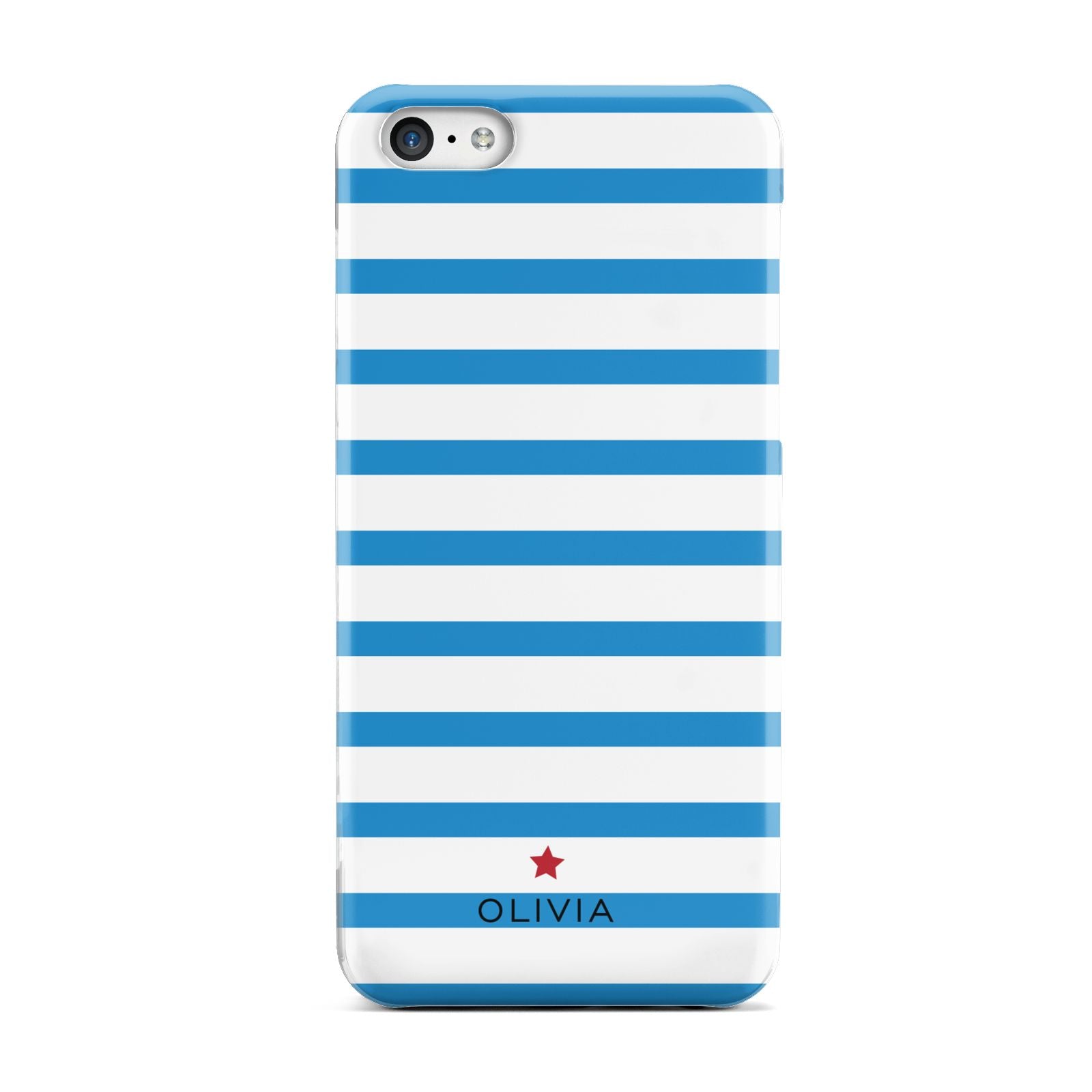 Personalised Name Blue White Apple iPhone 5c Case