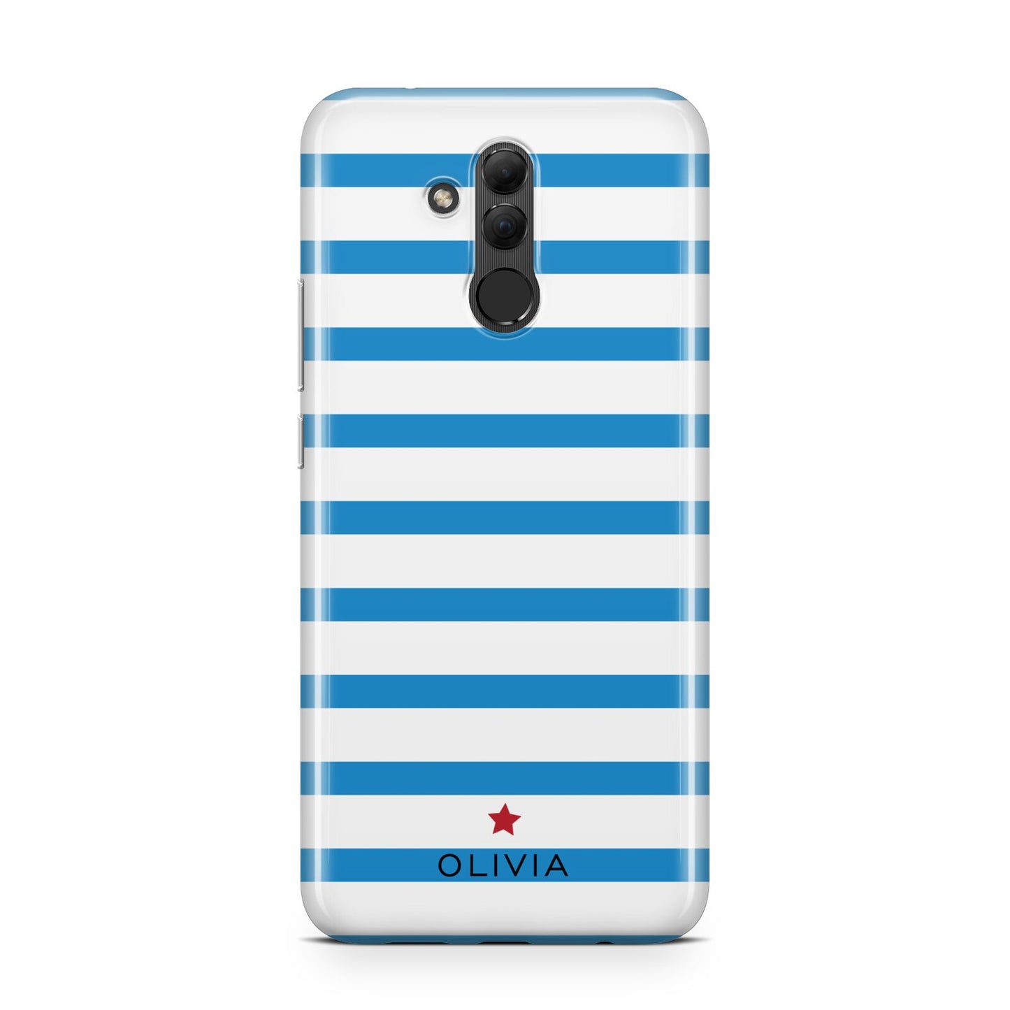 Personalised Name Blue White Huawei Mate 20 Lite