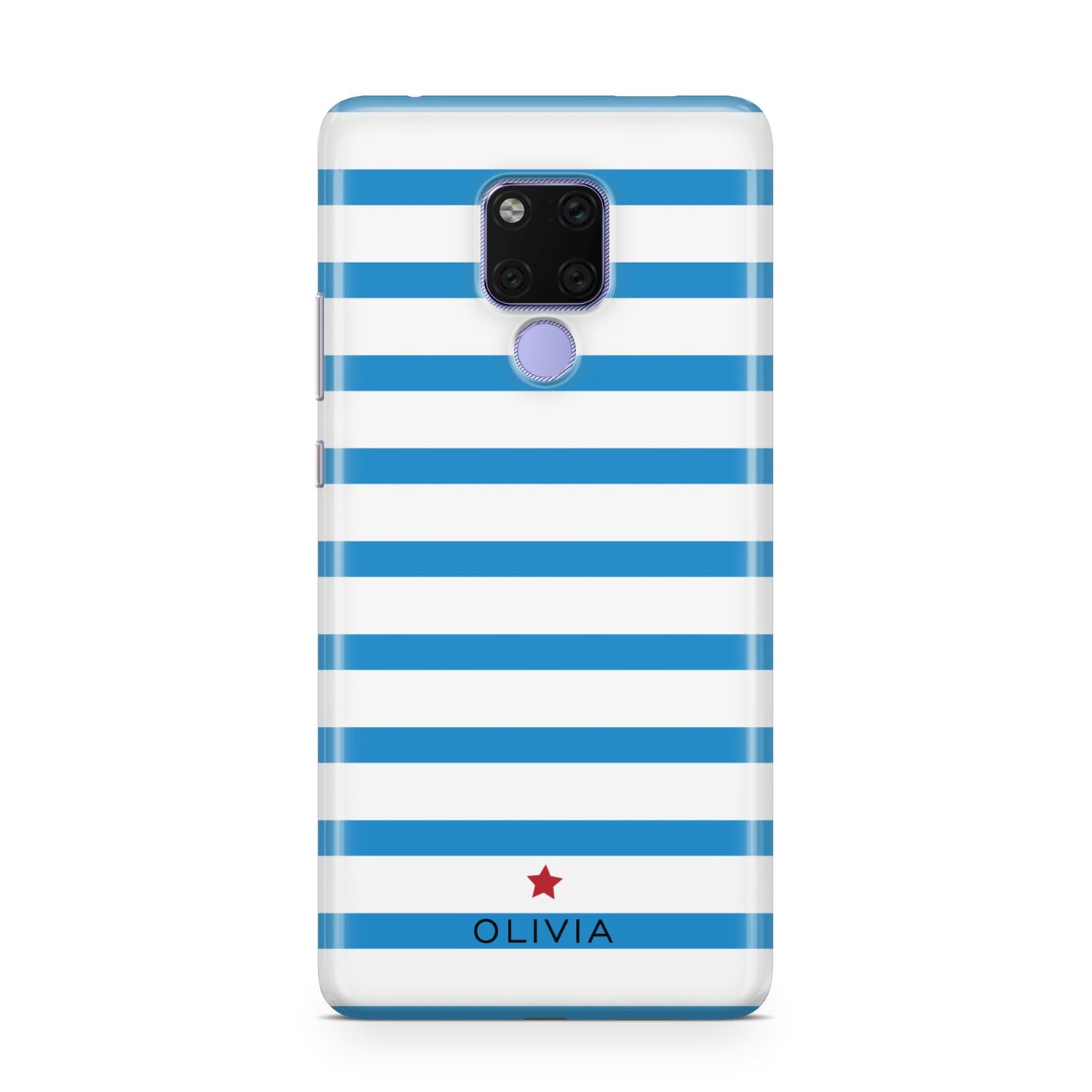 Personalised Name Blue White Huawei Mate 20X Phone Case