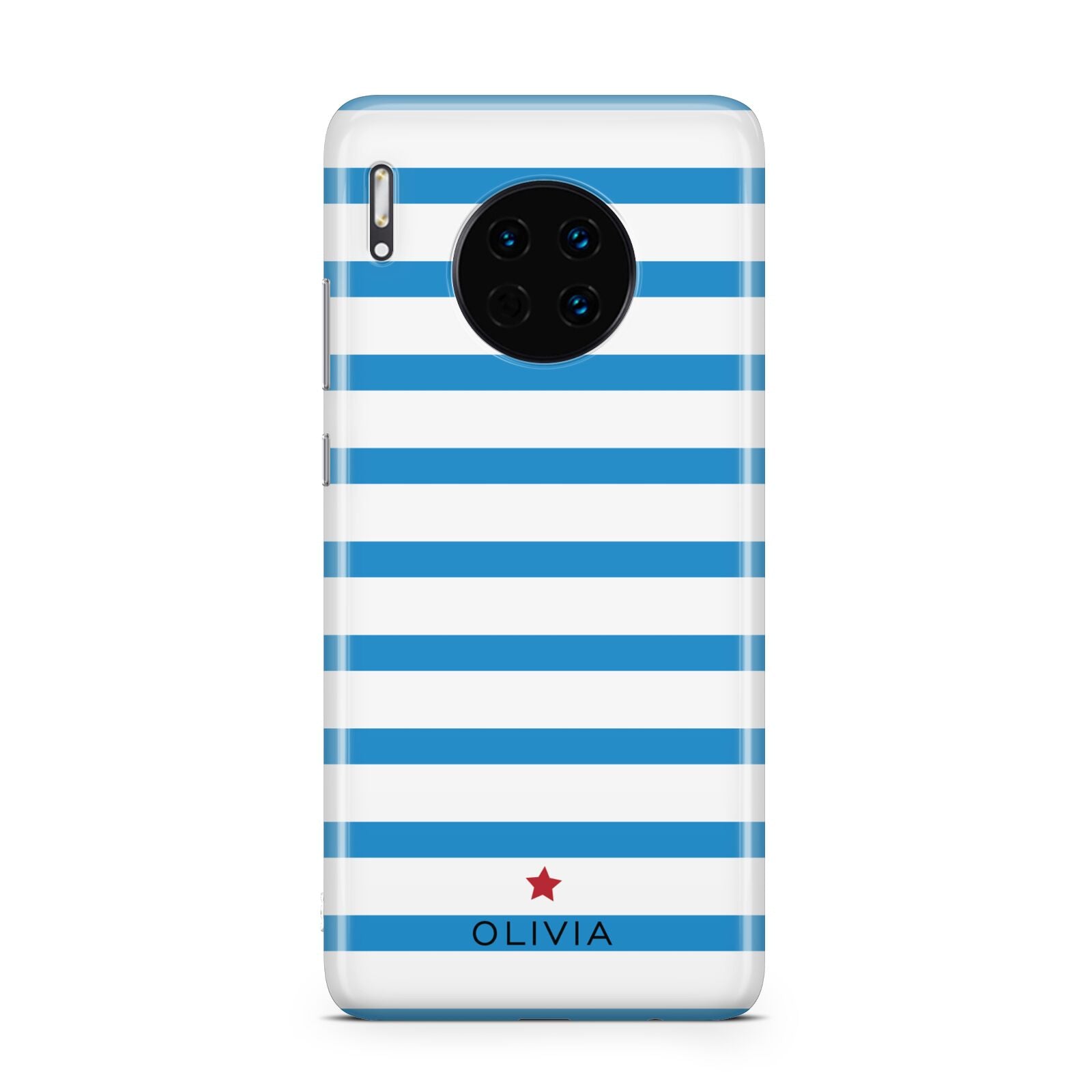 Personalised Name Blue White Huawei Mate 30