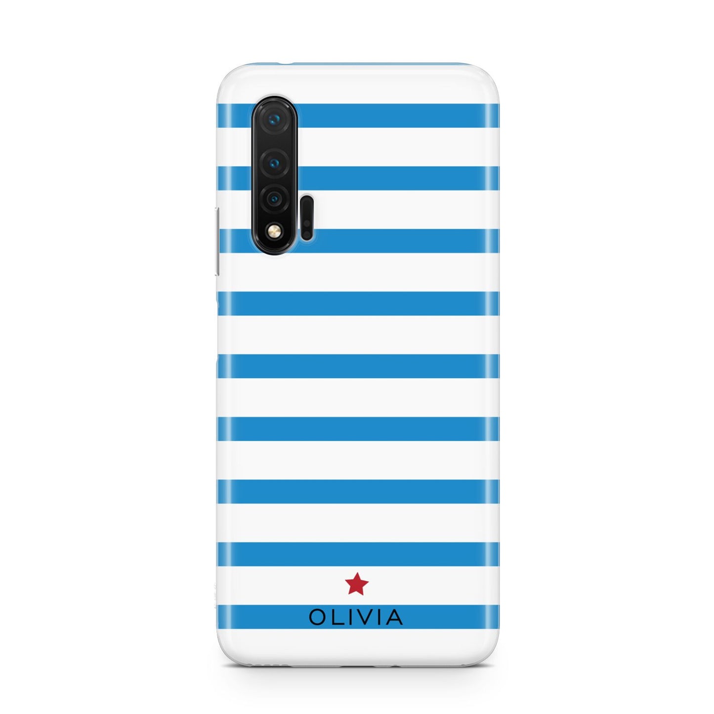 Personalised Name Blue White Huawei Nova 6 Phone Case