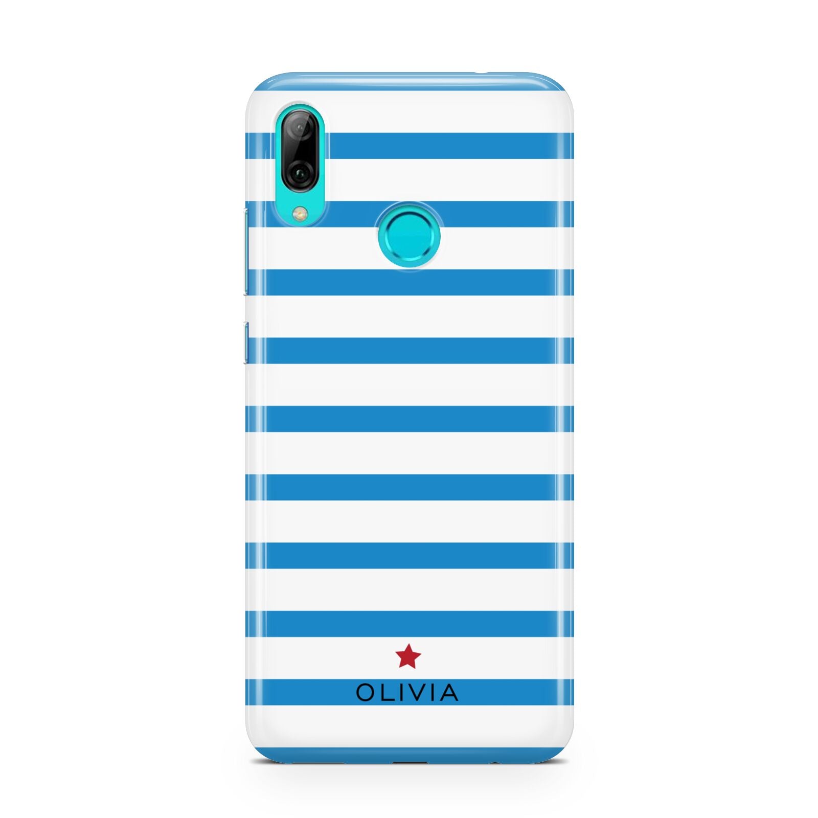 Personalised Name Blue White Huawei P Smart 2019 Case